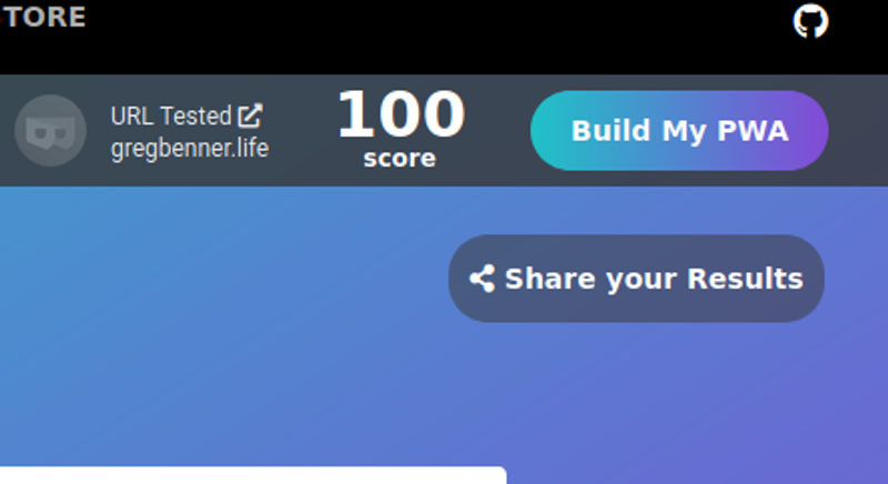 PWA Builder interface screenshot